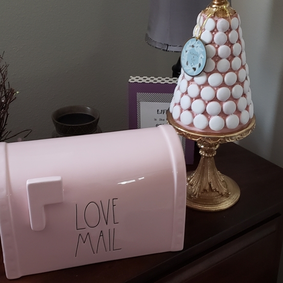 Rae Dunn Pink LOVE MAIL box